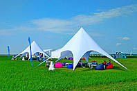 Палатка Звезда, туристическая (цвет белый) - однокупольная палатка
