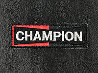 Нашивка champion ( чемпион ) черный 82х21мм