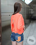 Блуза помаранчева яскрава з відкритою спинкою, фото 6