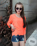 Блуза помаранчева яскрава з відкритою спинкою, фото 7