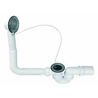 Сифон для ванн і глибоких душових піддонів ТМ McAlpine HC30-EX 50 мм Англія злив/перелив c пробкою