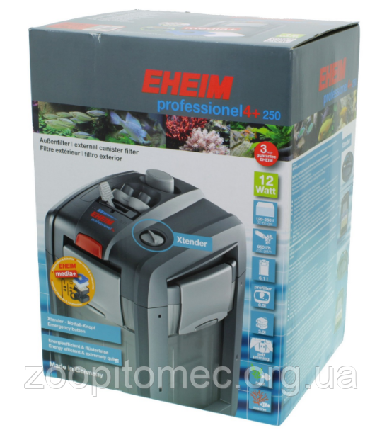 Зовнішній фільтр EHEIM (Эхейм) Рrofessionel 4+ 250 з регулятором потоку для акваріумів до 250 л, фото 1