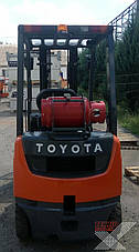 Японський газовий вилочний навантажувач Toyota 8FG15, навантажувачі б/у, фото 3