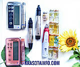 Дермапен з акумулятором, Дермаштамп MYM, 5-ти швидкісний + 3 насадки і концентрат в подарунок, фото 7