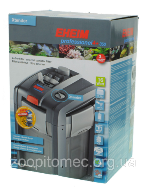 Зовнішній фільтр EHEIM (Эхейм) Рrofessionel 4+ 350 з регулятором потоку, фото 1