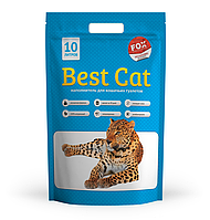 Силикагелевый наполнитель Бест Кет для кошачьего туалета Best Cat Blue 10 литров