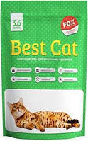 Силікагелєвий наповнювач Бест Кет для котячого туалету Best Cat Green Apple 3,6 літра