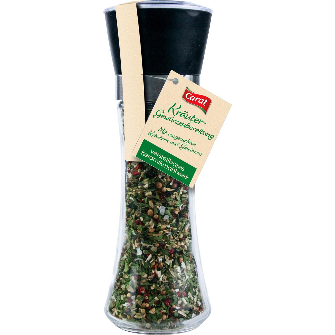 Мікс трав із сіллю Carat Krauter Gewurzzubeitung у багаторазовому млині, 75 г., фото 1