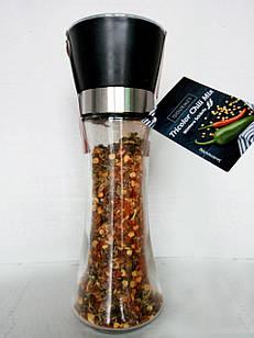 Мікс перців Gourmet Tricolor Chili Mix багаторазової млині (середньо гострий), 60 р.