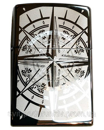 Оригінальна запальничка Zippo 29232 Black Ice® Compass, фото 2