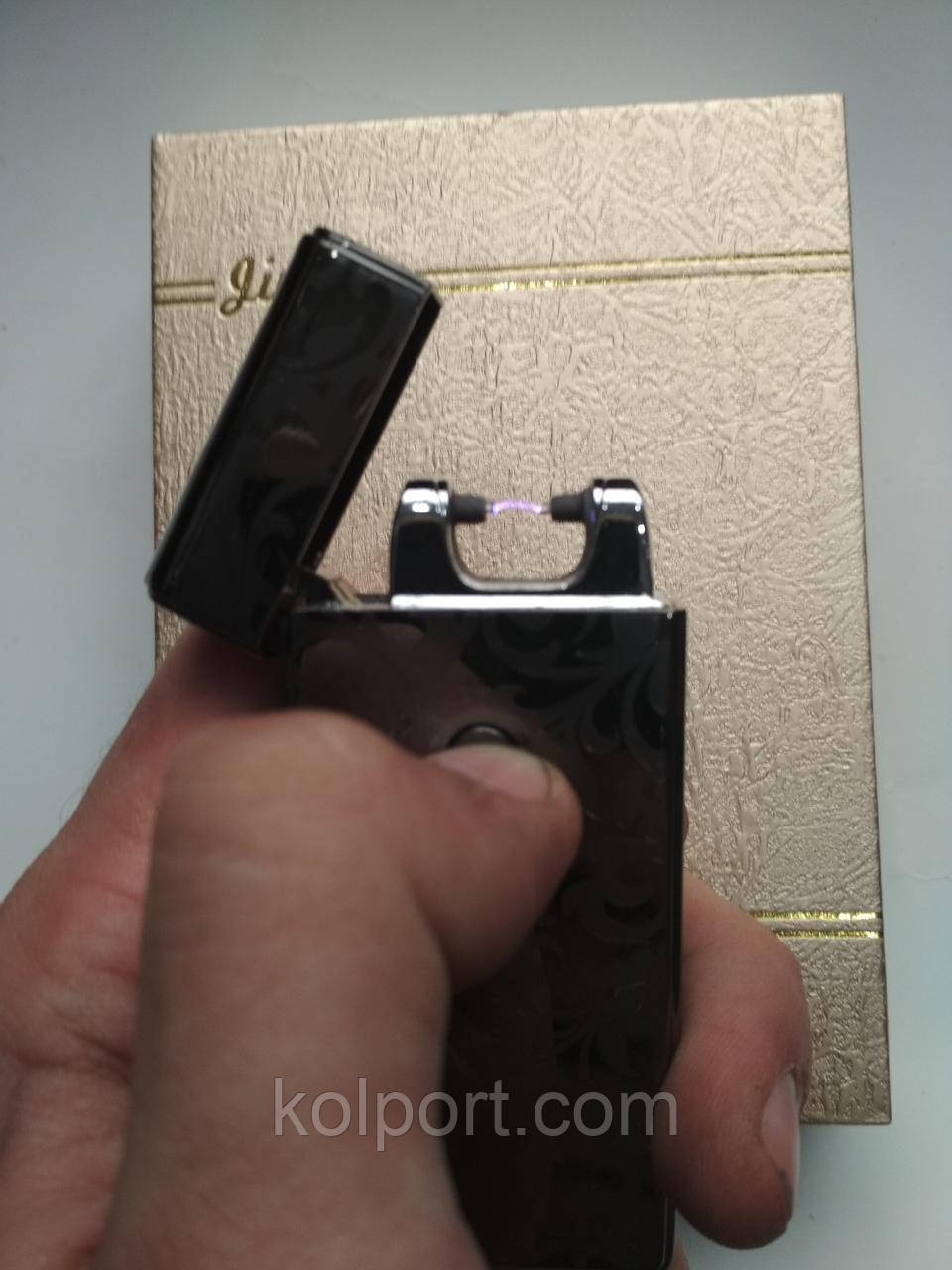 Электроимпульсная USB зажигалка M2 Print , Зажигалка Тесла - фото 4 - id-p735433630