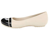 Балетки жіночі литі туфлі Крокси Кап Тієї / Crocs Women’s Cap Toe Flat (12300-16U), Молочні, фото 7