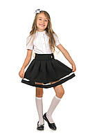 Черная школьная юбка для девочки в классическом стиле