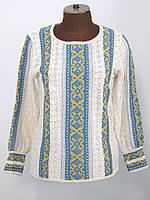 Вишиванка жіноча Маруся жовто-блакитна