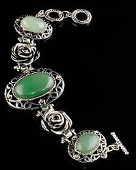 Браслет із нефритом