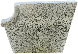 Копінговий камінь кутовий із Граніту сірий 38 х 38 см., фото 2