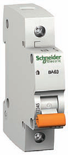 Автоматичний вимикач Schneider Electric ВА63, 1P, 10A, 4,5 ка, C