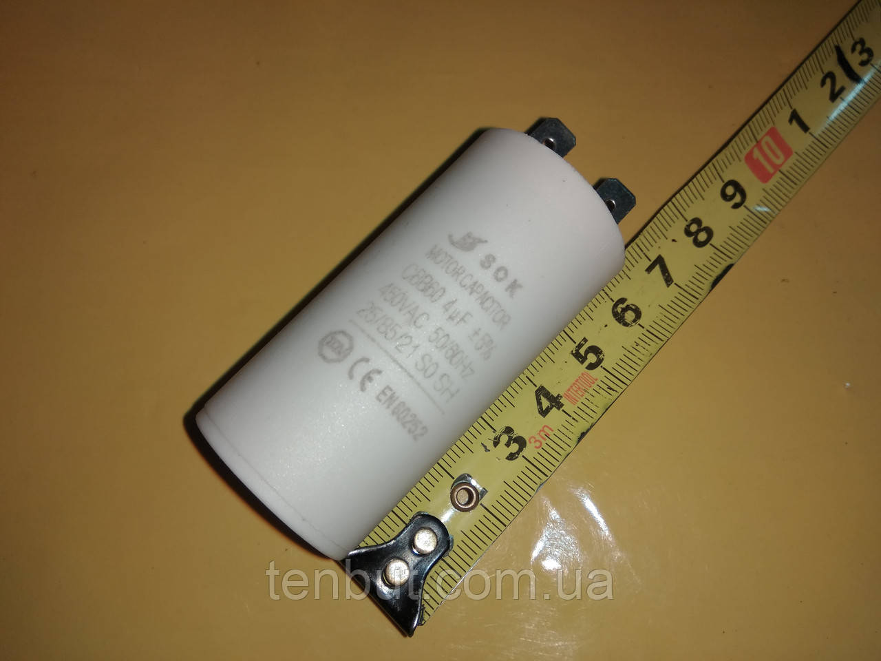 Конденсатор рабочий CBB60 / 4 мкФ±5% / 450 В. / 50/60 Hz .