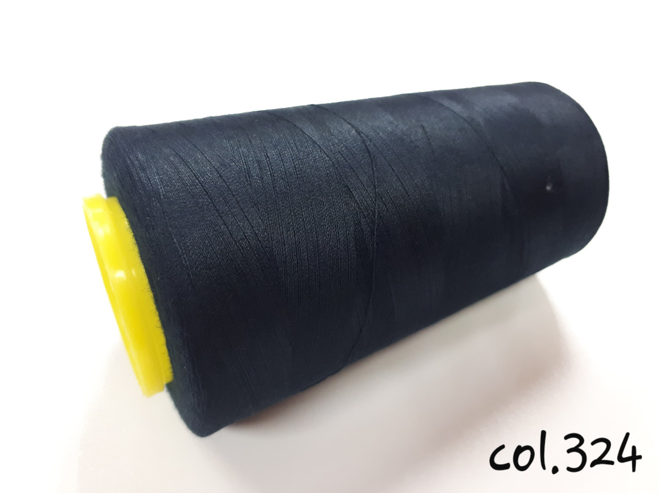 Швейна нитка армована Kiwi 20/2 No324 відтінок темно-синій (майже чорний), фото 1