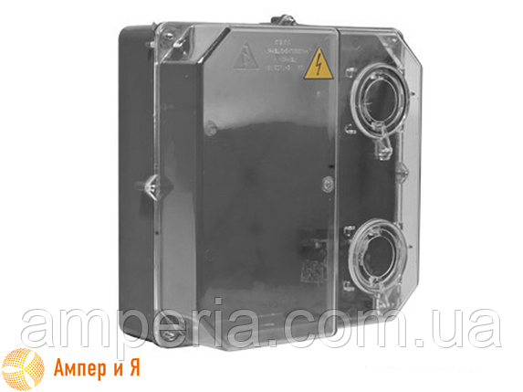 Коробка зовнішня для 3-х фазного лічильника КДЕ-У, IP54 сіра, фото 1