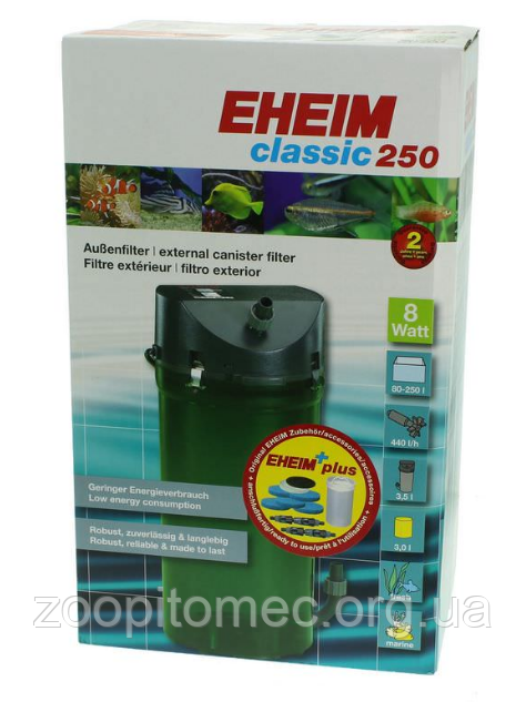 Зовнішній фільтр EHEIM (Эхейм) Сlassic 250 Plus класичний для акваріумів до 250 л