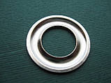 Кільце люверса для блочки 814247, нікельована латунь, фото 2