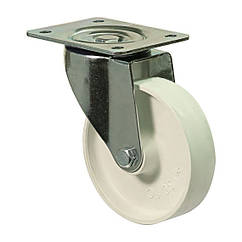 Колесо 4702-N-151-P, Ø 151 мм, поворотне колесо з кронштейном, колесо з поліаміду на виробництво, термостійке колесо на обладнання