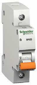 Автоматичний вимикач Schneider Electric ВА63, 1P, 25A, 4,5 ка, C