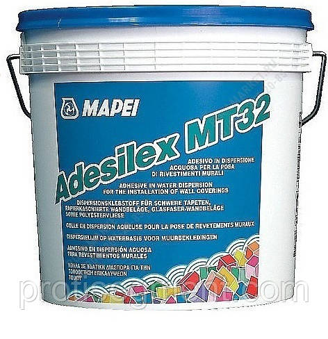 Готовий вододисперсійний клей для важких настінних матеріалів Mapei Adesilex MT32 20 кг,Харків