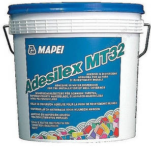 Готовий вододисперсійний клей для важких настінних матеріалів Mapei Adesilex MT32 20 кг,Харків, фото 1