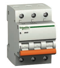 Автоматичний вимикач Schneider Electric ВА63, 3P, 40A, 4,5 ка, C