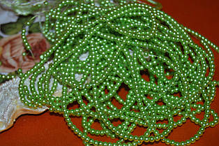 Бусіна керамічна світло-зелена 4 мм