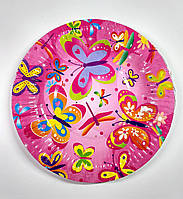 Тарілки одноразові паперові 5 шт., Метелики