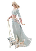 Порцелянові статуетки Дама з собачкою