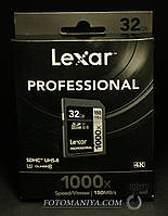 Lexar  32GB Professional 1000x UHS-II SDHC Memory Card