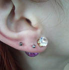 Лабрет, сережки для пірсингу шип, фото 3