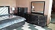 Спальня в сучасному стилі глянцева ALICANTE (Аліканте) Sof, колір сірий горіх (ліжко з під. механізмом), фото 2