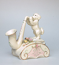 Порцелянова музична фігурка "Цуценя й Саксофон" Pavone CMS - 15/34