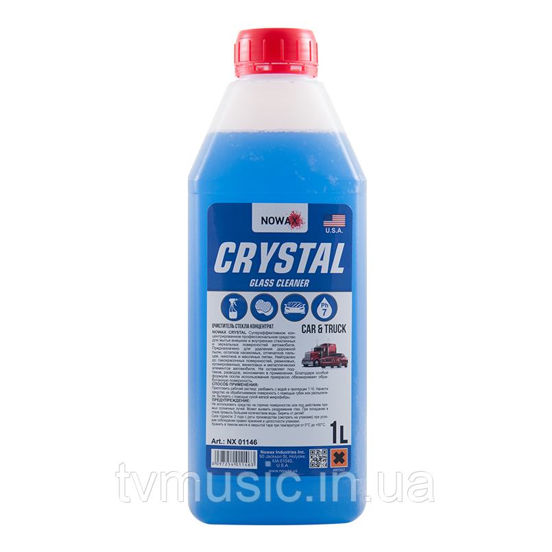 Очисник скла NOWAX Crystal Glass Cleaner 1 літр (NX 01146)