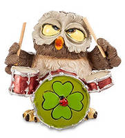 Фігурка Сова Барабанщик 7 см RV-127