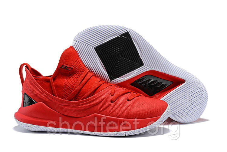 Чоловічі баскетбольні кросівки Under Armour Curry 5 Red, фото 1