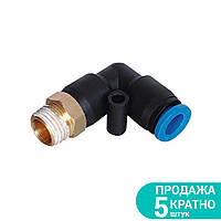 Штуцер цанговий (кутовий) О6мм МТ ¼ " Sigma 7027091