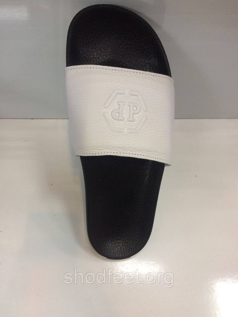 Чоловічі капці Philipp Plein Black White, фото 1