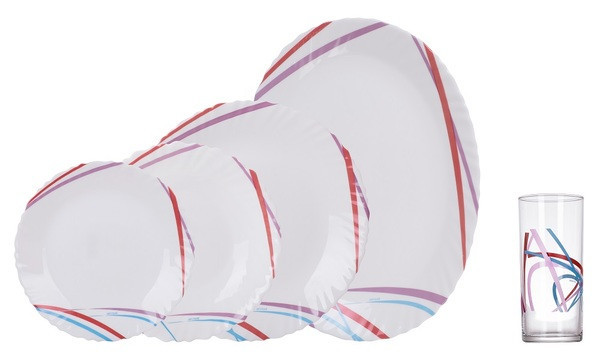Столовий сервіз Arcopal Malie L5305 19+6 предметів