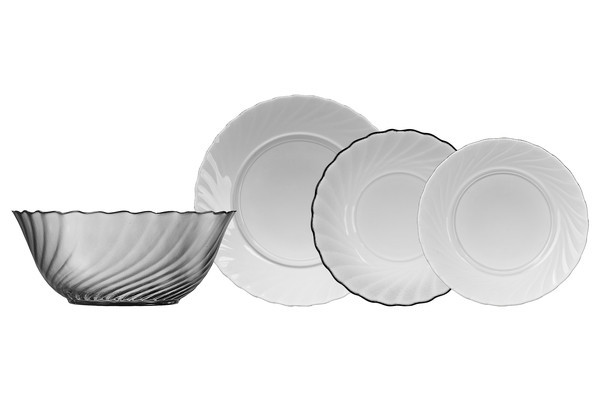 Сервіз столовий Luminarc TRIANON GRAPHITE 19 предметів (N5755)