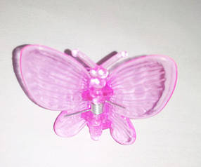 Затискач для домашніх орхідей "Метелик" рожевий, 1 шт.