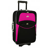 Валіза RGL 773, Маленька, 34 л Чорно-рожева