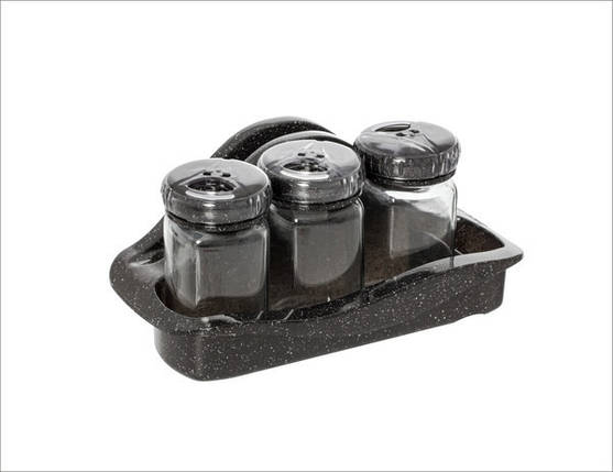 Набір спецівниць Herevin Black 3 предмети 140 мл 122070-550, фото 1