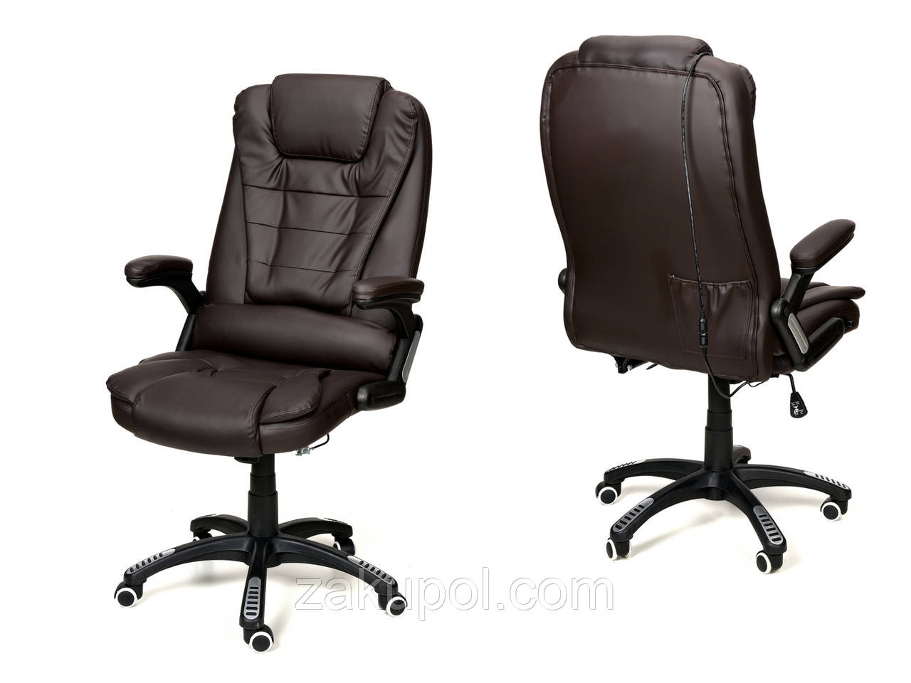Офісне крісло Calviano Manager з масажем та підігрівом, фото 1