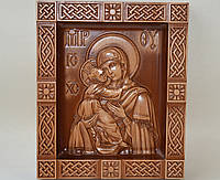 Владимирская икона Божией Матери в киоте В (210х250х36)